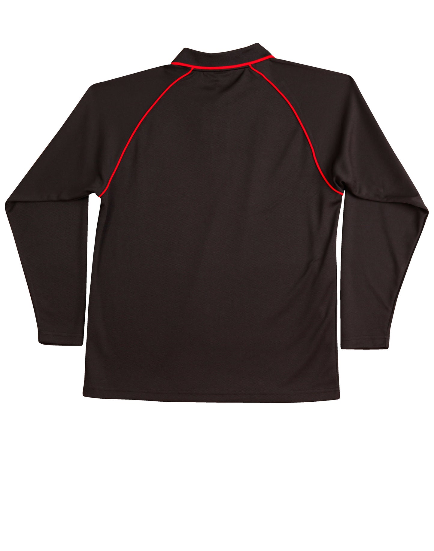 Winning Spirit Men's CoolDry® Raglan Long Sleeve Contrast Polo-(PS43)