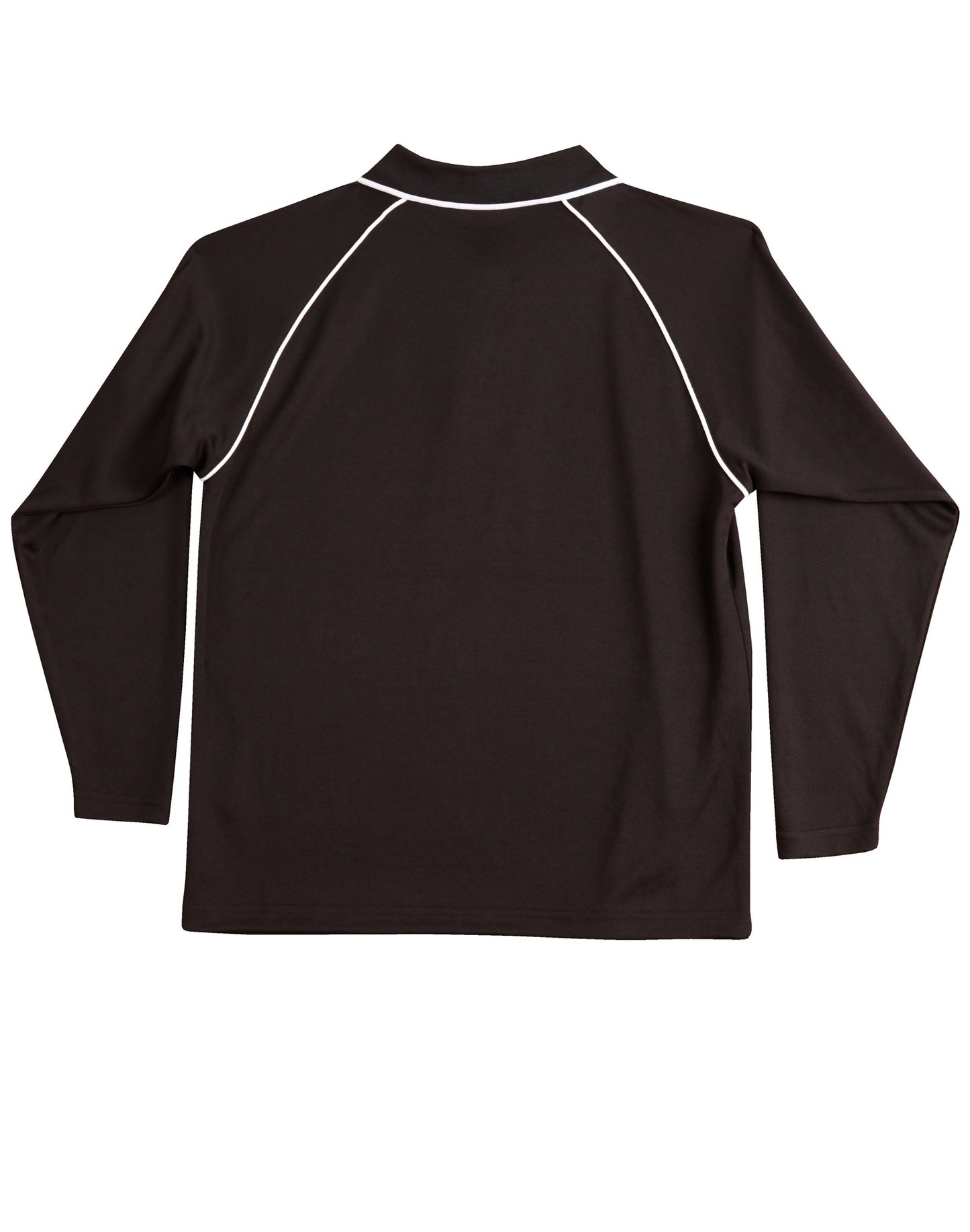 Winning Spirit Men's CoolDry® Raglan Long Sleeve Contrast Polo-(PS43)