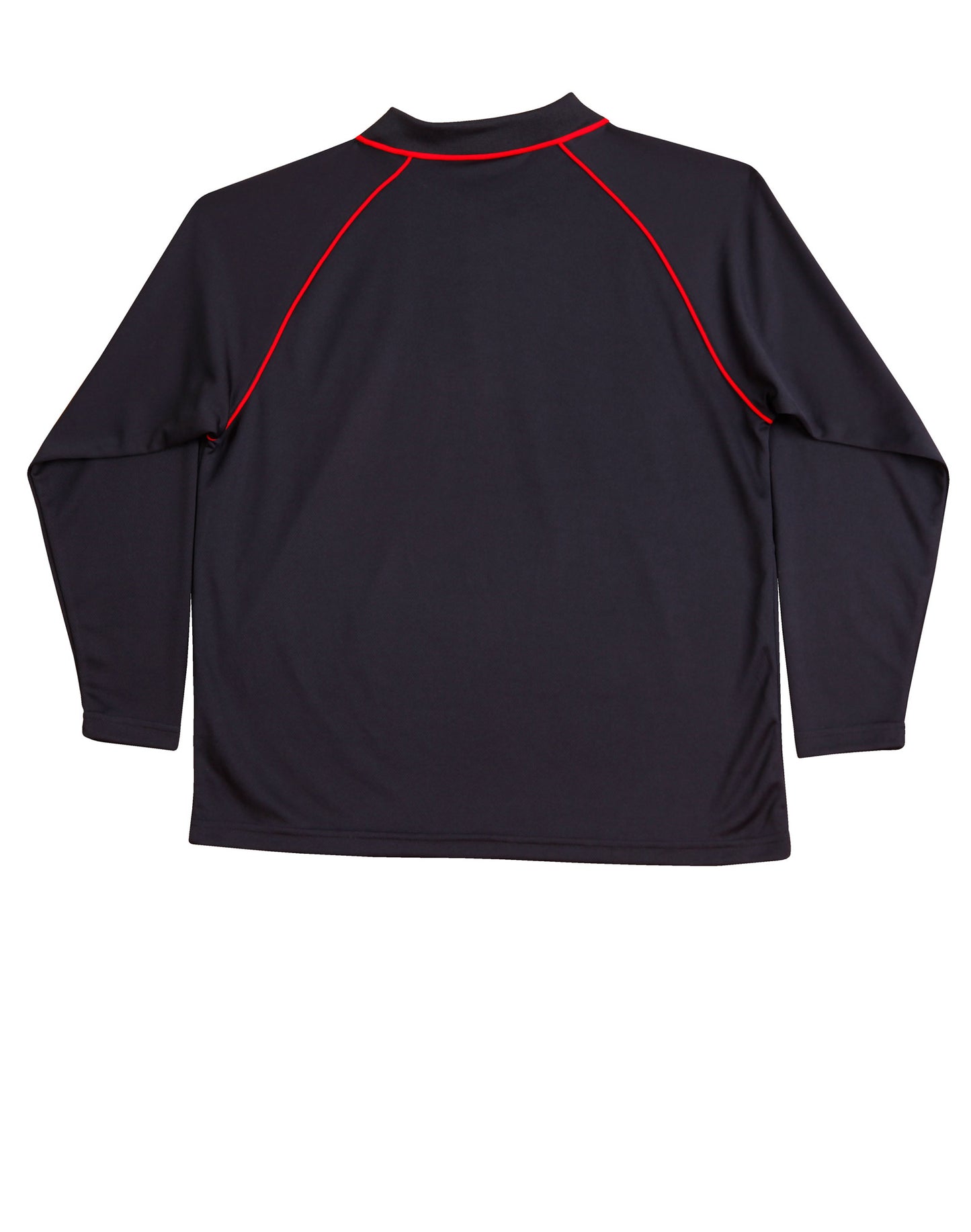 Winning Spirit Men's CoolDry® Raglan Long Sleeve Contrast Polo-(PS43)