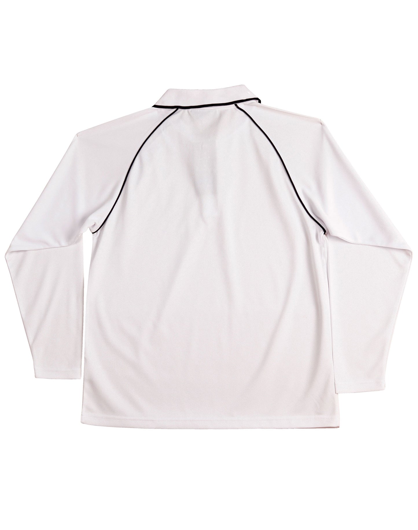 Winning Spirit Men's CoolDry® Raglan Long Sleeve Contrast Polo-(PS43)