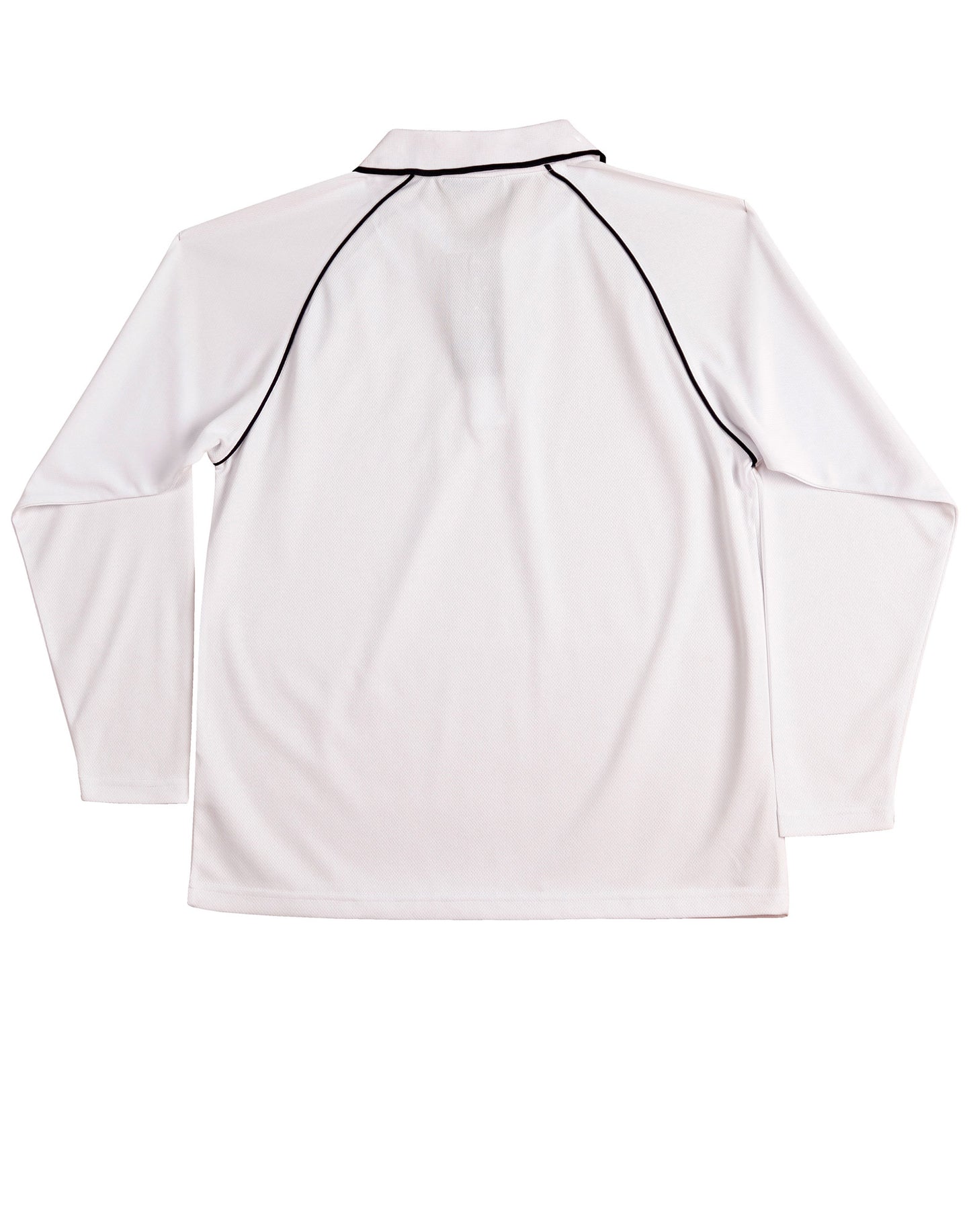 Winning Spirit Men's CoolDry® Raglan Long Sleeve Contrast Polo-(PS43)