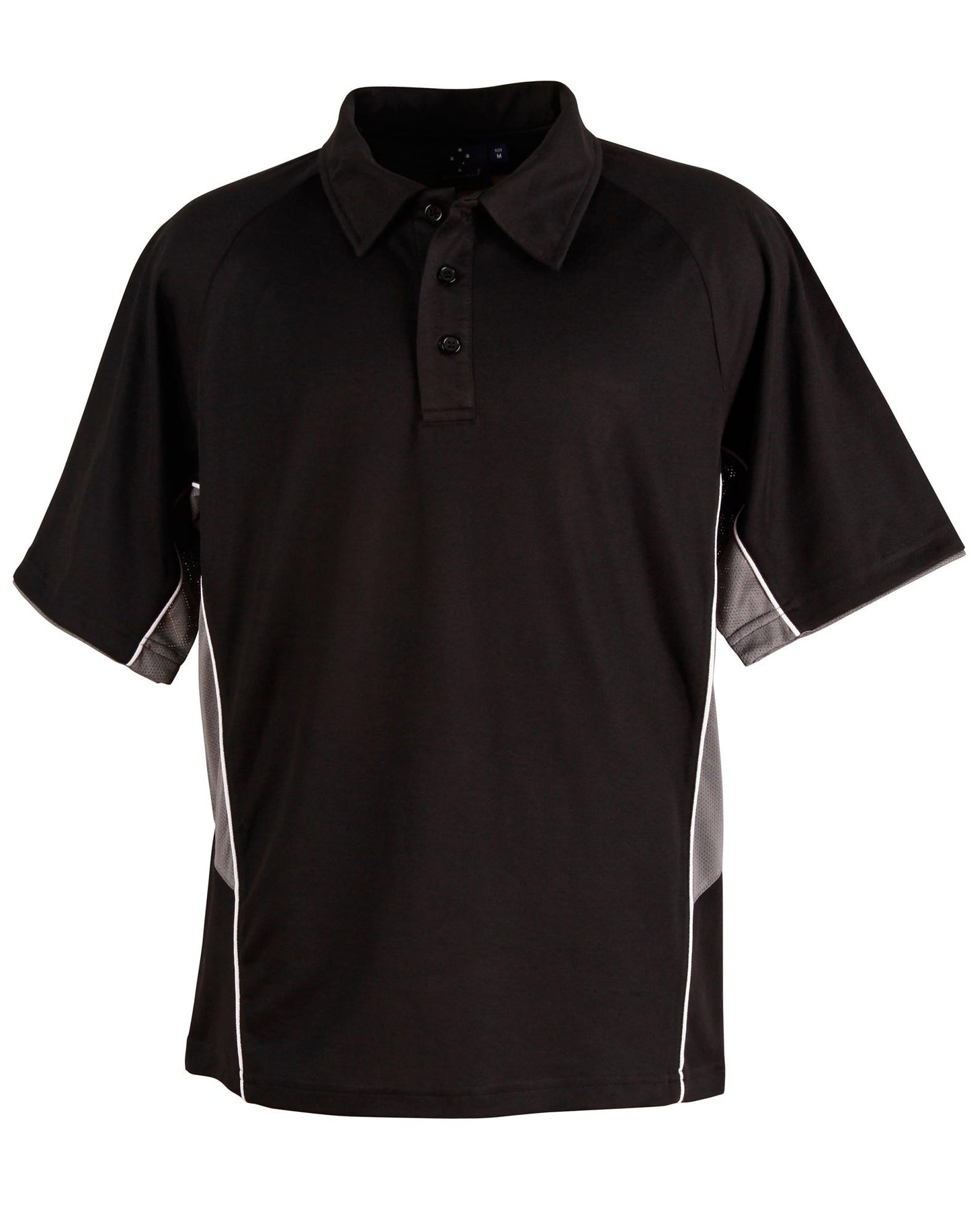 Winning Spirit Men's TrueDry® Tri-colour, Short Sleeve Polo-(PS68)