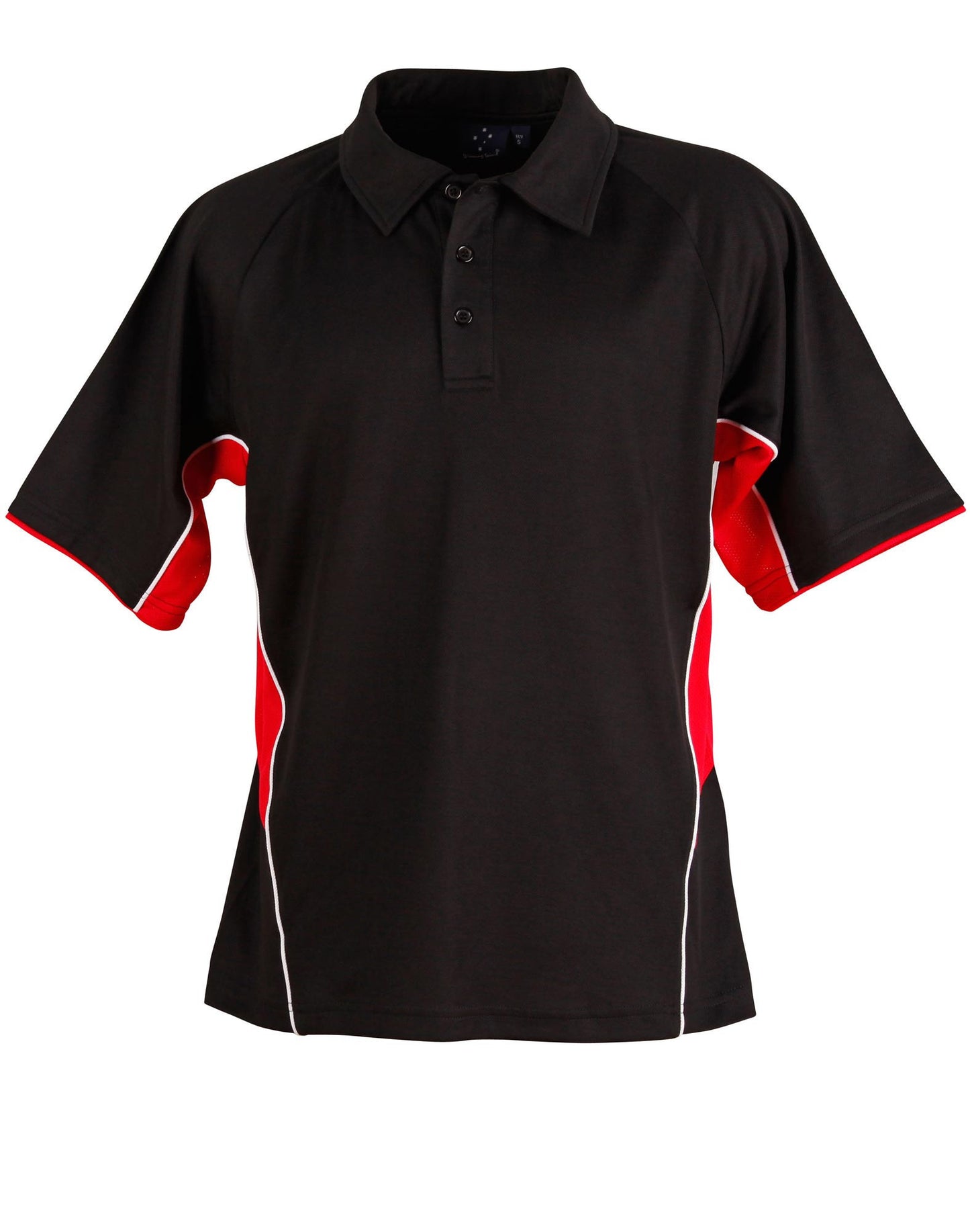 Winning Spirit Men's TrueDry® Tri-colour, Short Sleeve Polo-(PS68)