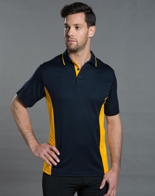 Winning Spirit Men's TrueDry® Contrast Short Sleeve Polo (2nd 3 Colours)-(PS73)