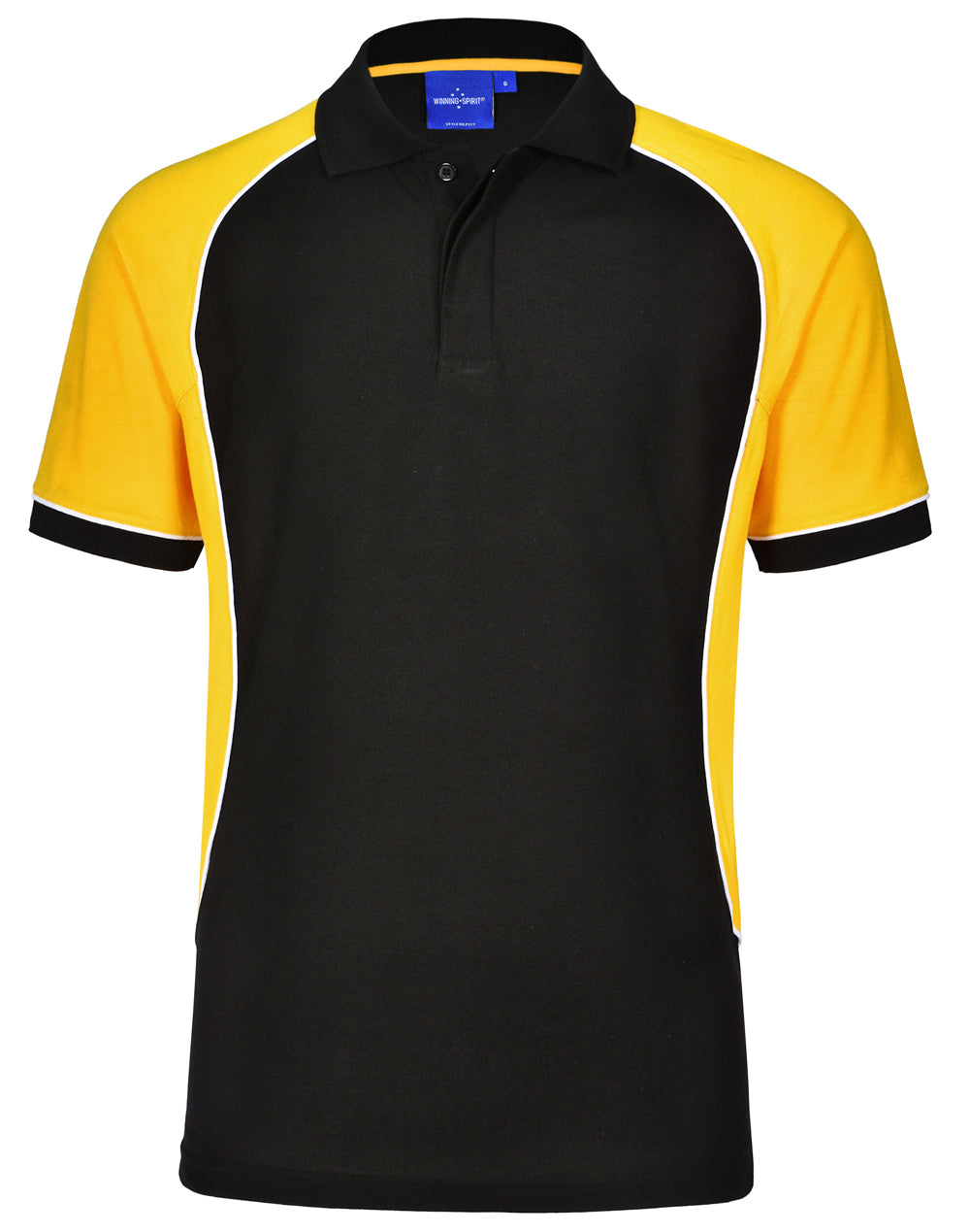 Winning Spirit Kid's TrueDry® Tri-colour Short Sleeve Pique Polo-(PS77K)