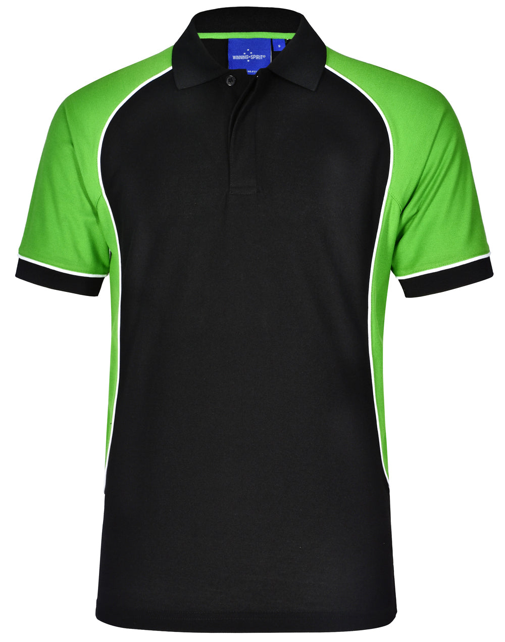 Winning Spirit Kid's TrueDry® Tri-colour Short Sleeve Pique Polo-(PS77K)