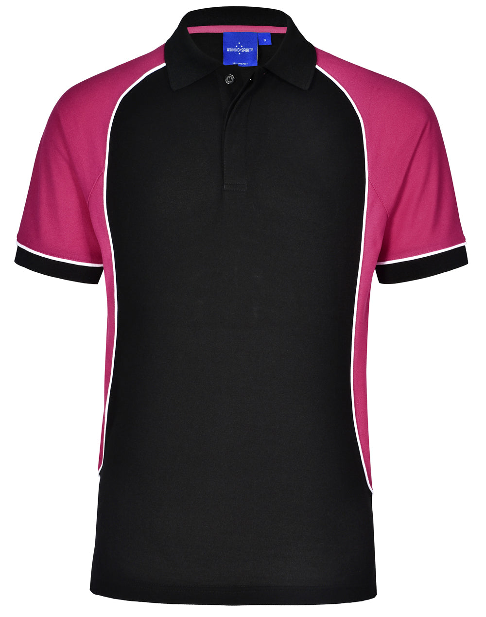 Winning Spirit Kid's TrueDry® Tri-colour Short Sleeve Pique Polo-(PS77K)