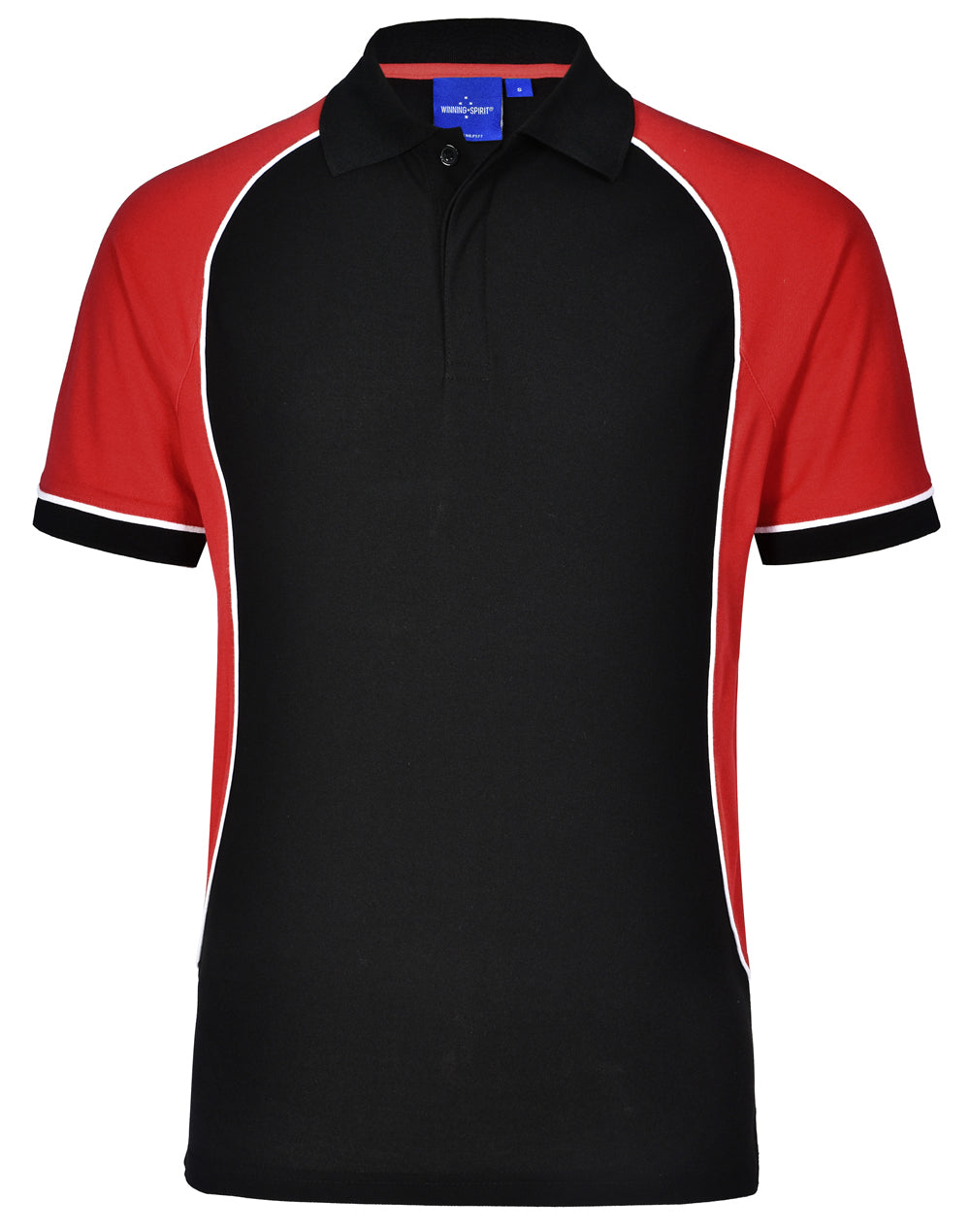 Winning Spirit Kid's TrueDry® Tri-colour Short Sleeve Pique Polo-(PS77K)