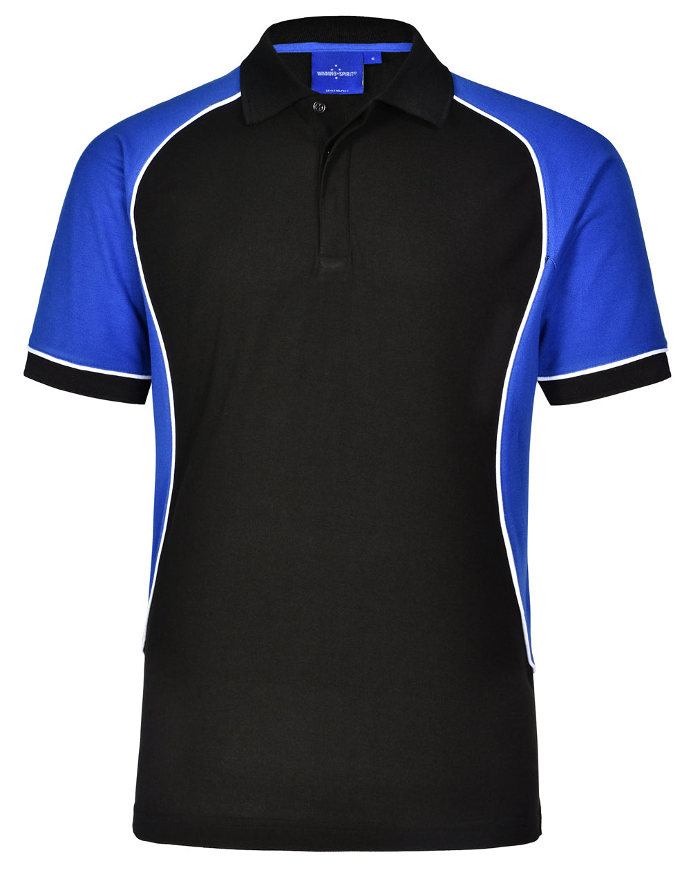Winning Spirit Kid's TrueDry® Tri-colour Short Sleeve Pique Polo-(PS77K)