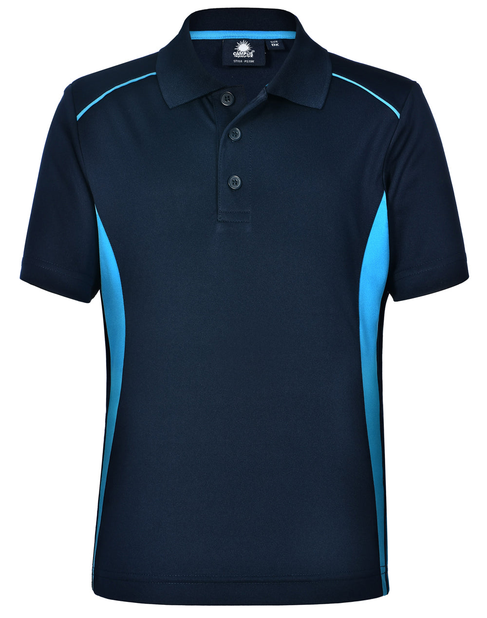 Winning Spirit Kids' Cooldry Short Sleeve Contrast Polo-(PS79K)