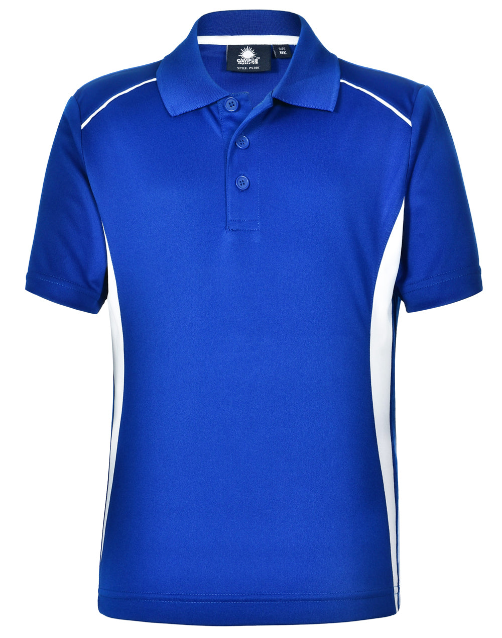 Winning Spirit Kids' Cooldry Short Sleeve Contrast Polo-(PS79K)