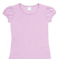 Ramo-Ramo Girls Short Puff Sleeve Tee-Pink / 0-Uniform Wholesalers - 9