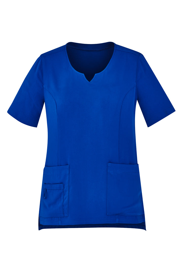 Biz Care Womens Avery Round Neck Scrub Top (CST942LS)