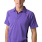 Be Seen-Be Seen Men's Polo Shirt With Contrast Piping-Purple / XS-Uniform Wholesalers - 9