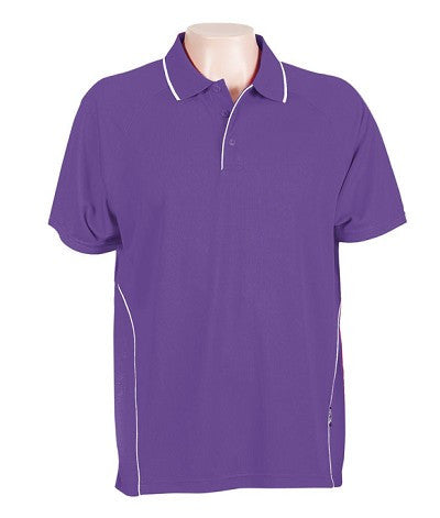 Australian Spirit-Aus Spirt Senator Mens Polo-Purple / White / S-Uniform Wholesalers - 8