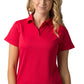 Be Seen-Be Seen Ladies Plain Polo Shirt With Herringbone Tape At Neck-Red / 8-Uniform Wholesalers - 9