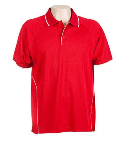 Australian Spirit-Aus Spirt Senator Mens Polo-Red / White / S-Uniform Wholesalers - 9