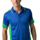 Be Seen-Be Seen Men's Polo Shirt With Striped Collar  6th( 8 Color )-Royal-Emerald-White / XS-Uniform Wholesalers - 3