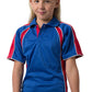 Be Seen-Be Seen Kids Polo Shirt With Contrast Sleeve Edge Piping-Royal-Red-White / 6-Uniform Wholesalers - 15