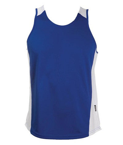 Australian Spirit-Aus Spirt Olympikool Mens Singlets 2nd ( 8 Colour )-Royal blue / White / S-Uniform Wholesalers - 8