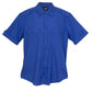 Ramo-Ramo Mens Military Short Sleeve Shirts-Royal Blue / S-Uniform Wholesalers - 10