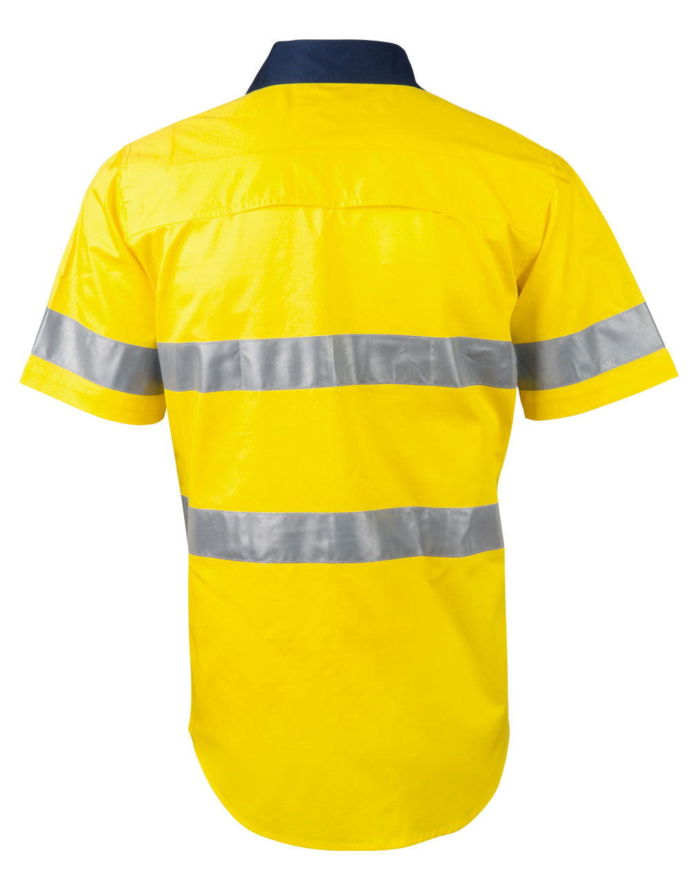 Winning Spirit Men's High Visibility Cool-Breeze Cotton Twill Safety Shirts With Reflective 3M Tapes-(SW59)