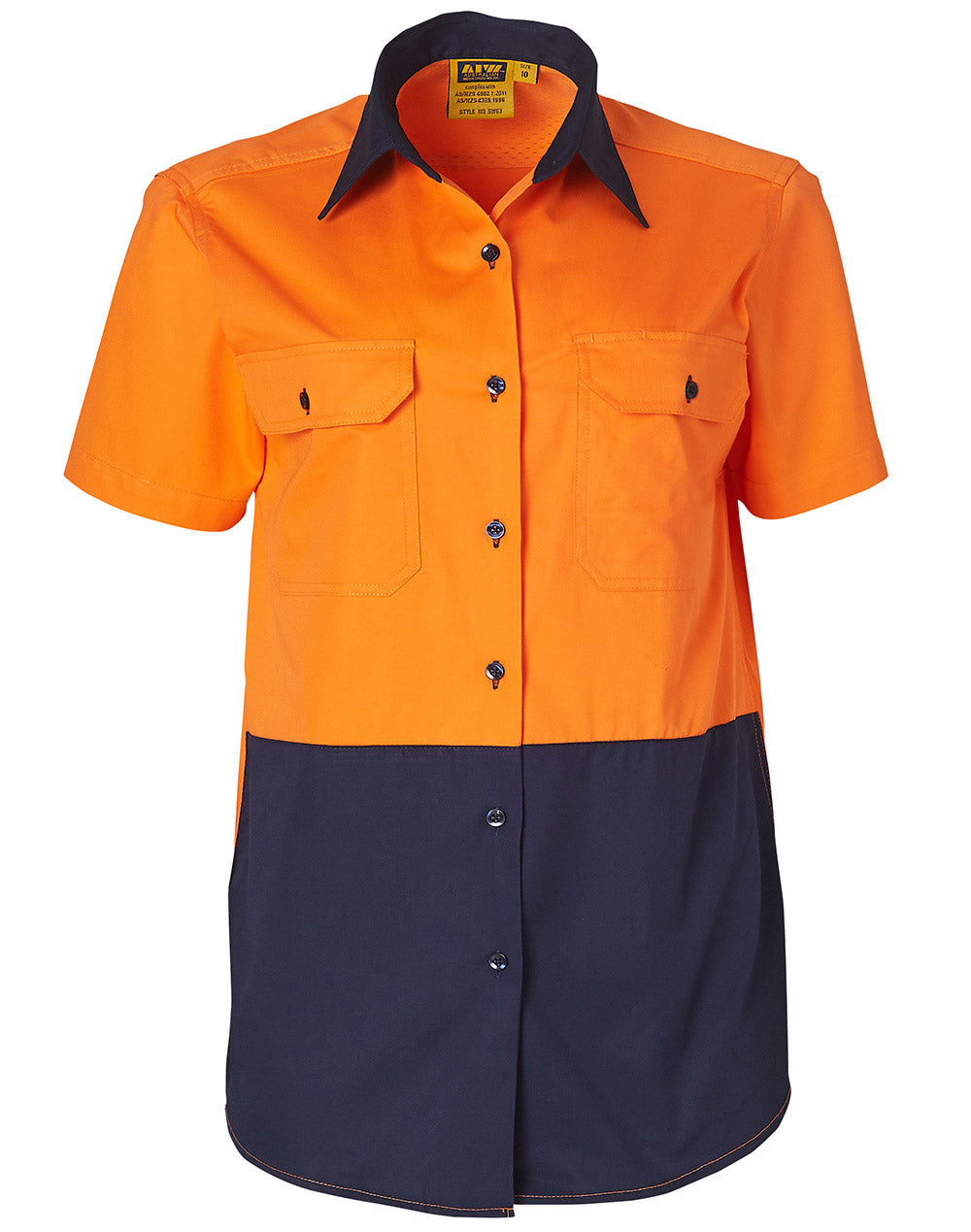 Winning Spirit Womens Short Sleeve Safety Shirt-(SW63)