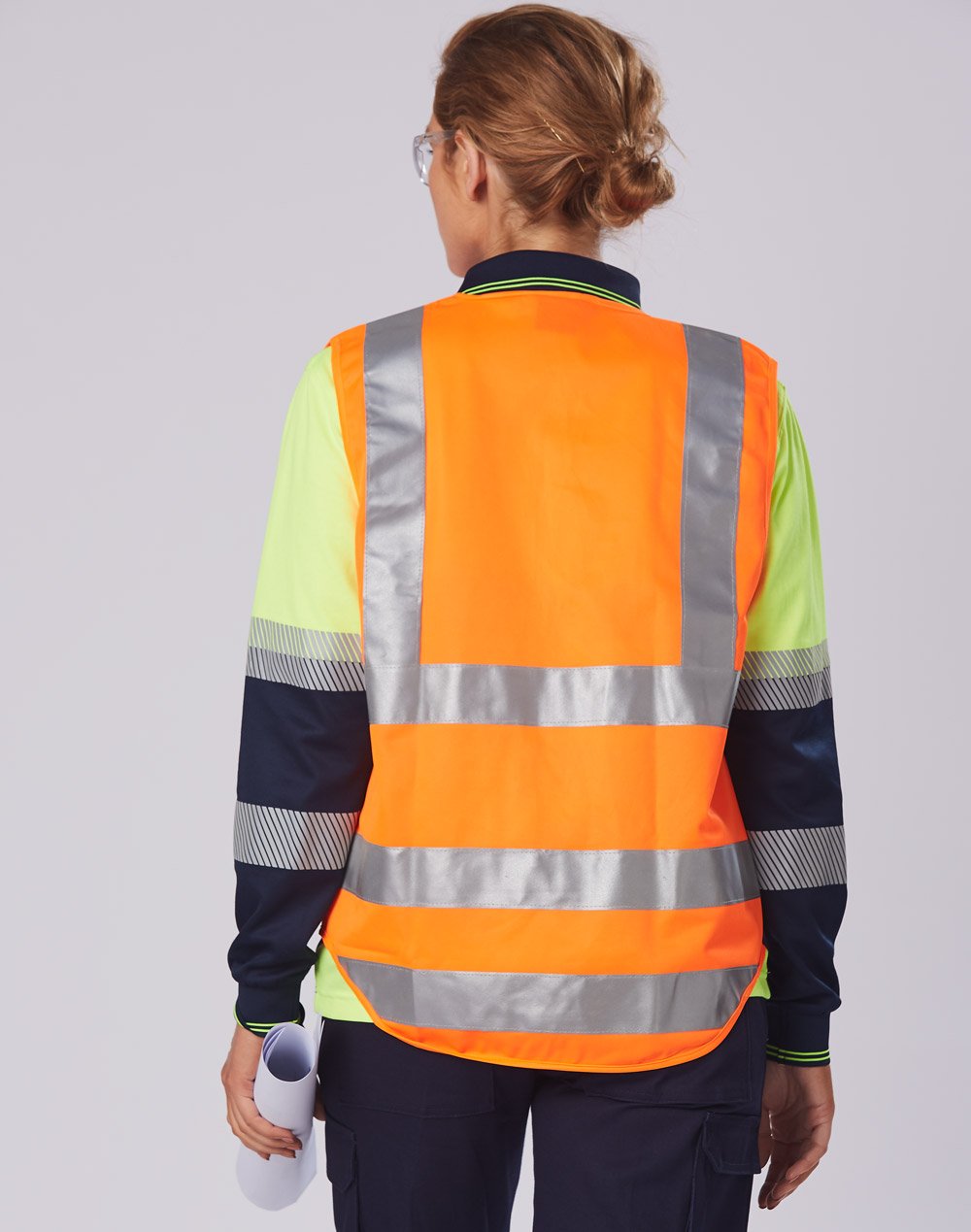 Winning Spirit Truedry® Biomotion Segmented Ls Safety Polo (Unisex)- (SW74)