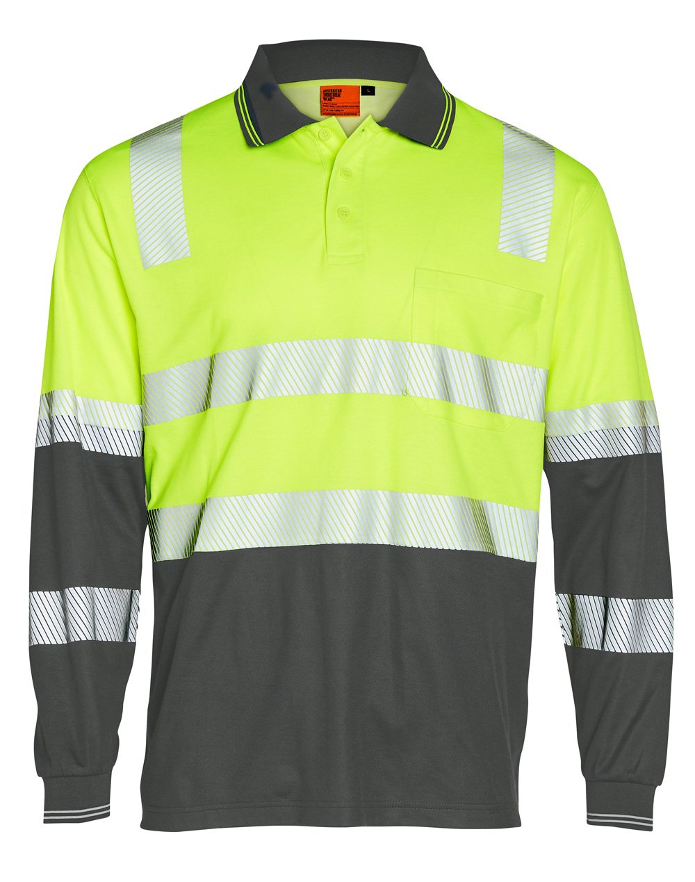 Winning Spirit Truedry® Biomotion Segmented Ls Safety Polo (Unisex)- (SW74)