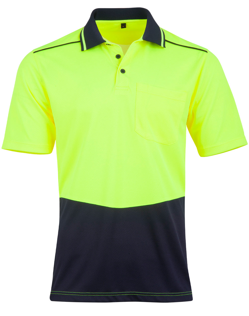 Winning Spirit Unisex Hi-Vis Bamboo Charcoal SS Polo (SW81)