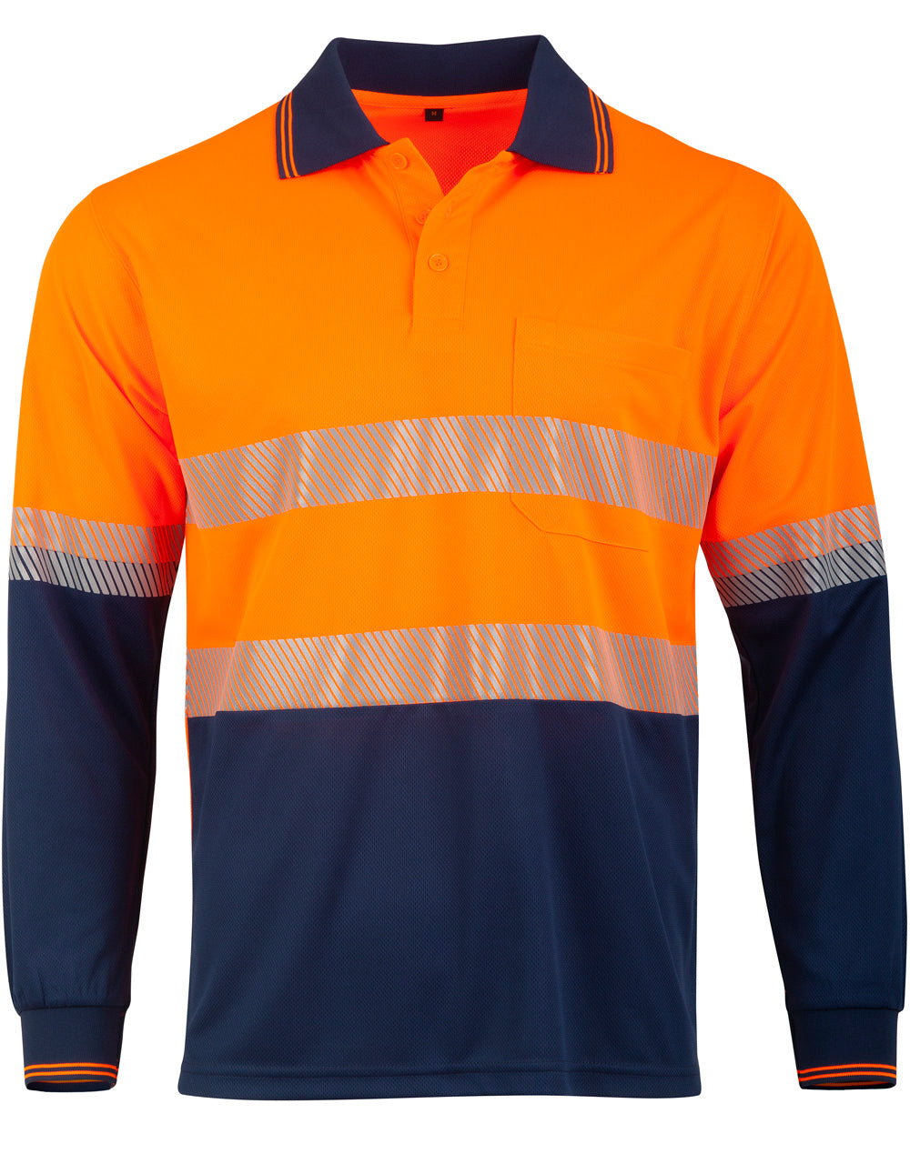 Winning Spirit Unisex Cooldry Segmented LS Polo (SW86)