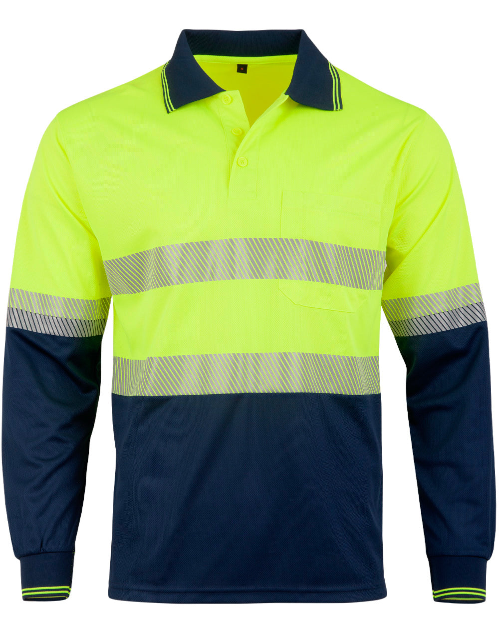 Winning Spirit Unisex Cooldry Segmented LS Polo (SW86)