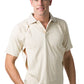 Be Seen-Be Seen Men's Polo Shirt With Contrast Piping-Sand / XS-Uniform Wholesalers - 13