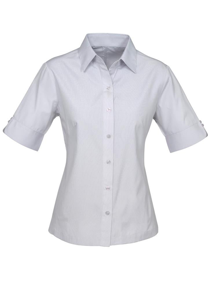 Biz Collection-Biz Collection Ladies Ambassador Shirt-3/4 Sleeve-Silver Grey / 6-Uniform Wholesalers - 4