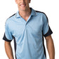 Be Seen-Be Seen Men's Polo Shirt With Striped Collar  6th( 8 Color )-Sky-Navy-White / XS-Uniform Wholesalers - 8