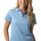 Be Seen-Be Seen Ladies Plain Polo Shirt With Herringbone Tape At Neck-Sky / 8-Uniform Wholesalers - 11