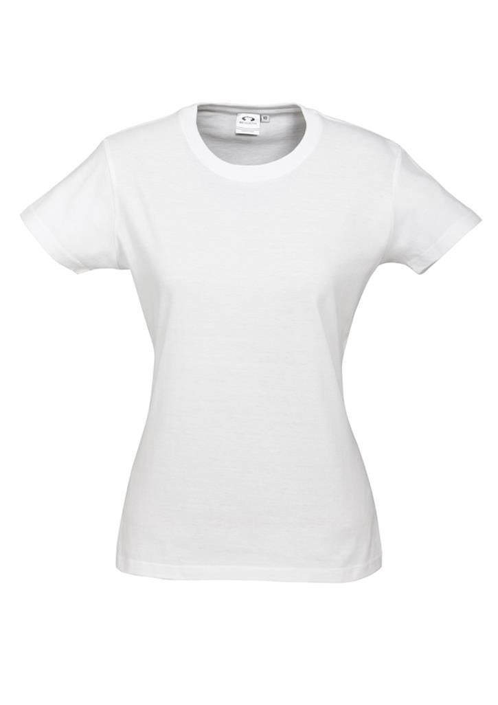 Biz Collection-Biz Collection Ladies Ice Tee 3rd  ( 3 Colour )-White / 6-Uniform Wholesalers - 4