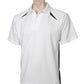 Biz Collection-Biz Collection  Mens Splice Polo 1st ( 10 Colour )-White / Navy / Small-Uniform Wholesalers - 11