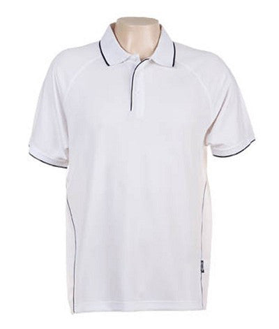 Australian Spirit-Aus Spirt Senator Mens Polo-White / Navy / XL-Uniform Wholesalers - 12