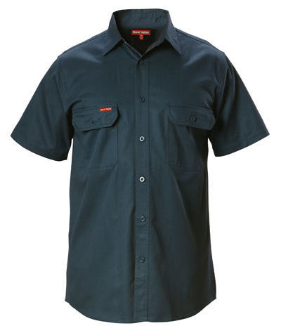 Hard Yakka-Hard Yakka Cotton Drill Shirt Short Sleeve-Green / XS-Uniform Wholesalers - 2