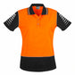 Syzmik-Syzmik Womens Day Only Zone Polo-Orange/Black / 8-Uniform Wholesalers - 3