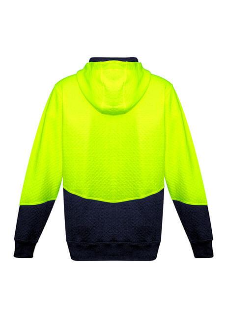 Syzmik ZT478 Unisex Hi Vis Textured Jacquard Full Zip Hoodie-Clearance