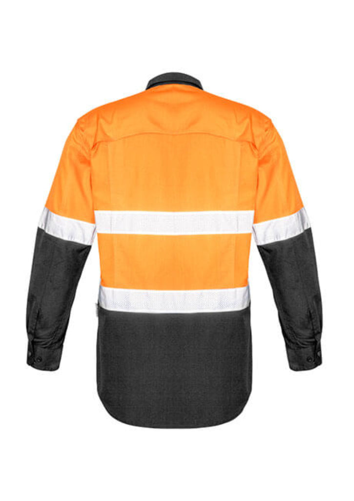 Syzmik Mens Rugged Cooling Taped Hi Vis Spliced Shirt (ZW129)
