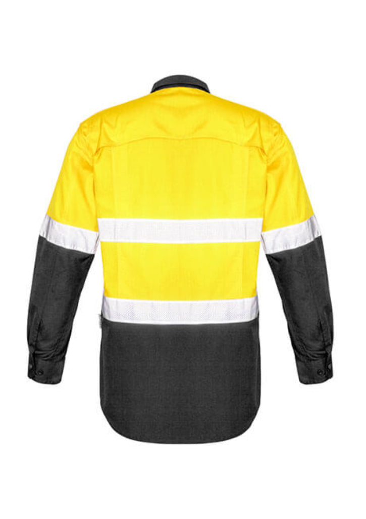 Syzmik Mens Rugged Cooling Taped Hi Vis Spliced Shirt (ZW129)