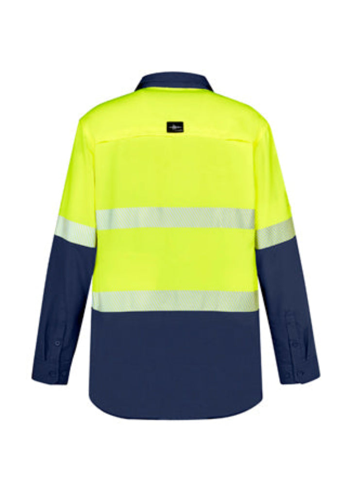 Syzmik Mens Hi Vis Outdoor Segmented Tape L/S Shirt (ZW470)