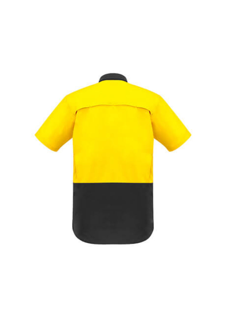 Syzmik Mens Rugged Cooling Hi Vis Spliced S/S Shirt (ZW815)