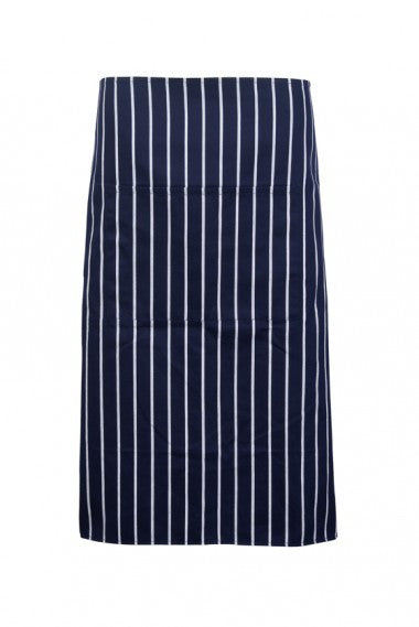 Ramo-Ramo Striped Apron - Full-waist-82cm*90cm70cm X 82cm / Navy/White-Uniform Wholesalers - 4
