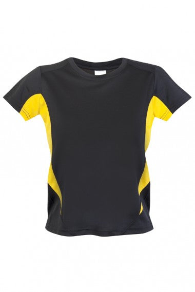 Ramo-Kids Accelerator Cool-Dry T-shirt(new)-Black/Gold / 4-Uniform Wholesalers - 5