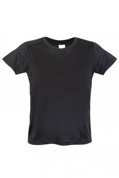 Ramo-Kids Accelerator Cool-Dry T-shirt(new)-Black/Black / 4-Uniform Wholesalers - 2