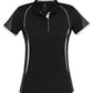 Biz Collection-Biz Collection Ladies Razor Polo-Black/White / 8-Uniform Wholesalers - 4